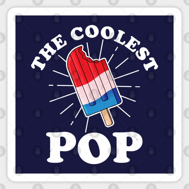 The Coolest Pop Ever Funny Frozen Ice Pop Fathers Day Sticker by OrangeMonkeyArt